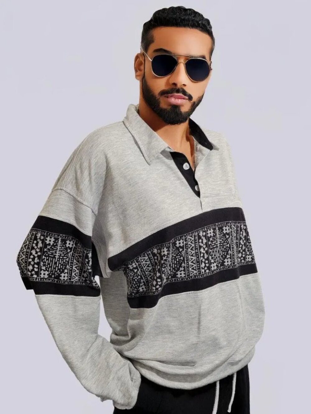Vintage 90s Quarter Zip Pullover | Retro 90s Sweater | Fits Sizes LARGE/X-LARGE - Picture 2 of 3